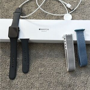 Apple Watch Series 3 with Black and Blue Bands